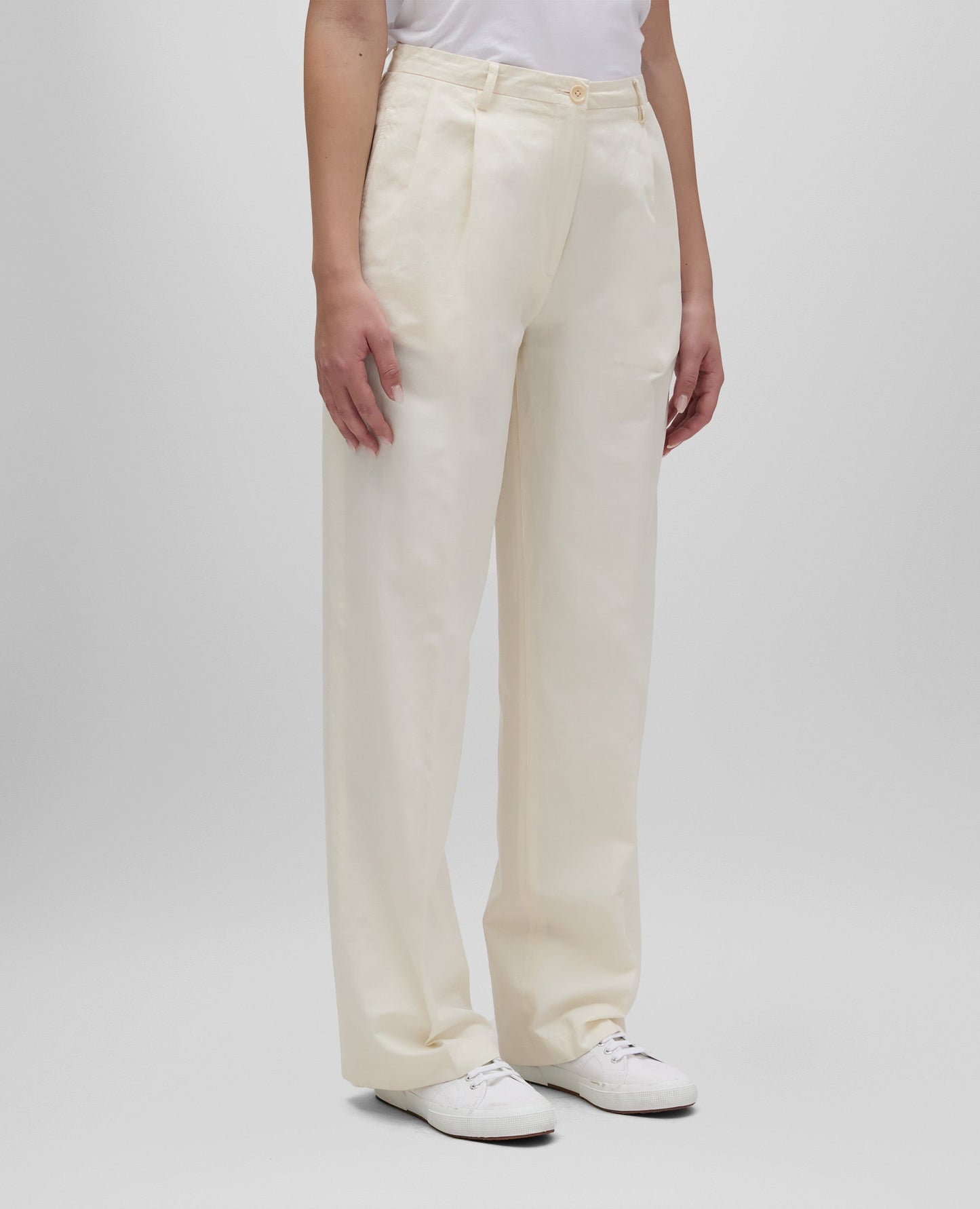 LINEN & COTTON CAVALRY TROUSERS