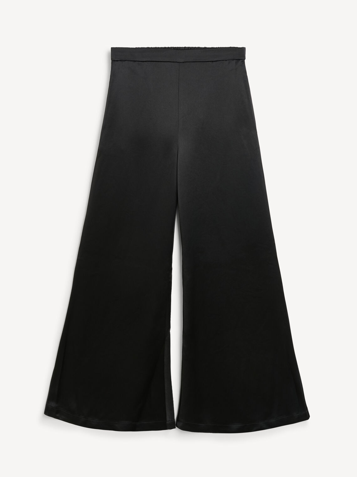LUCEE SATIN FLARED LEG PANTS