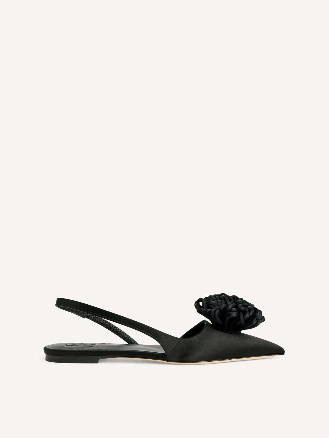 LAILI SATIN SLING BACK FLATS