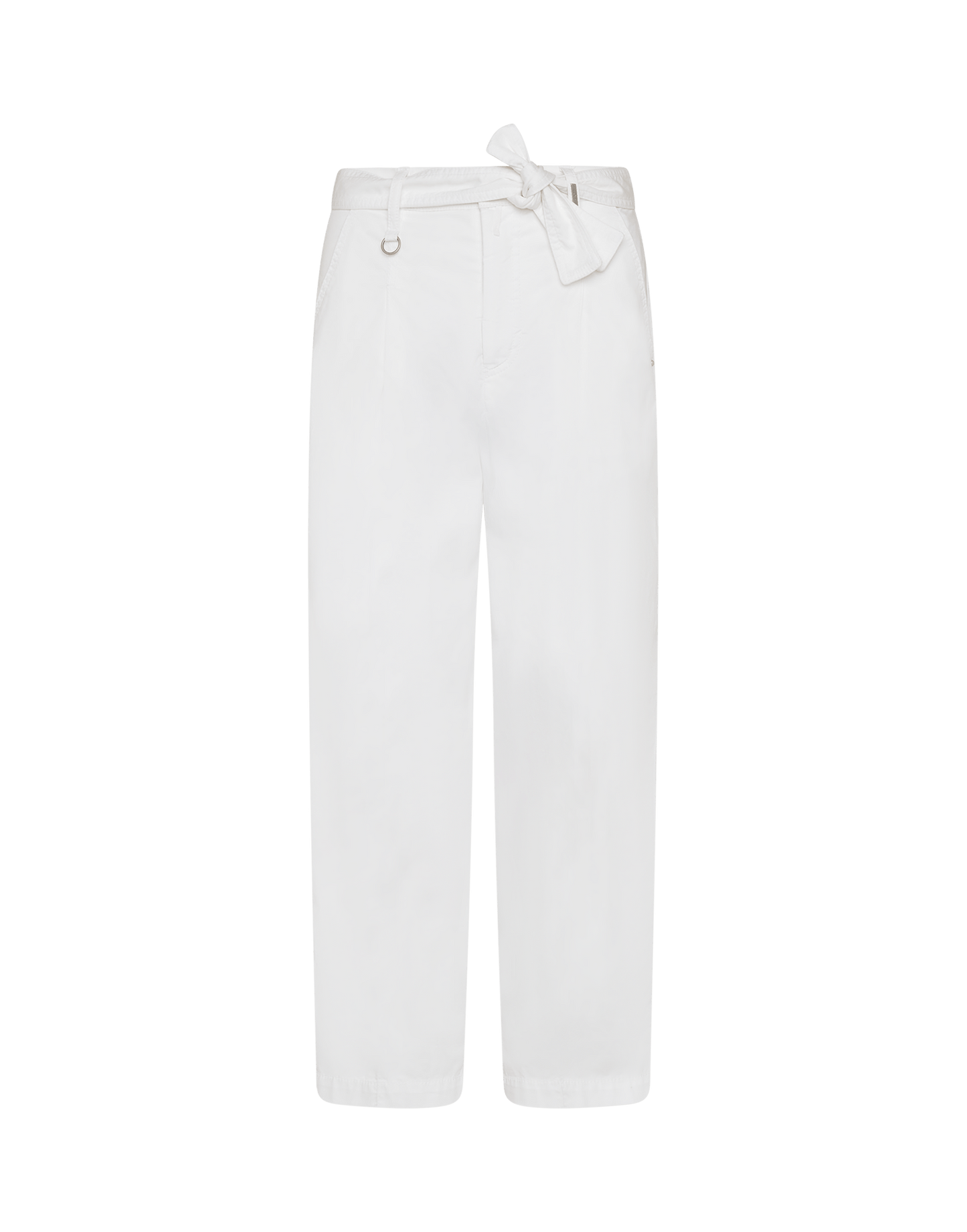 COURTEOUS WIDE LEG PLEATED FRONT PANTS IN COTTON SATIN