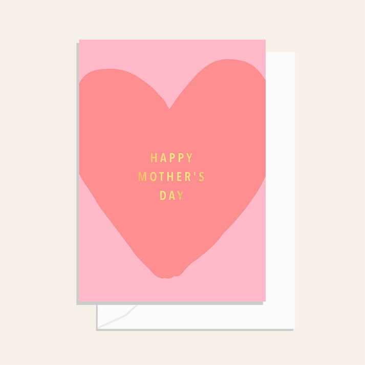 MOTHER'S DAY PINK HEART CARD