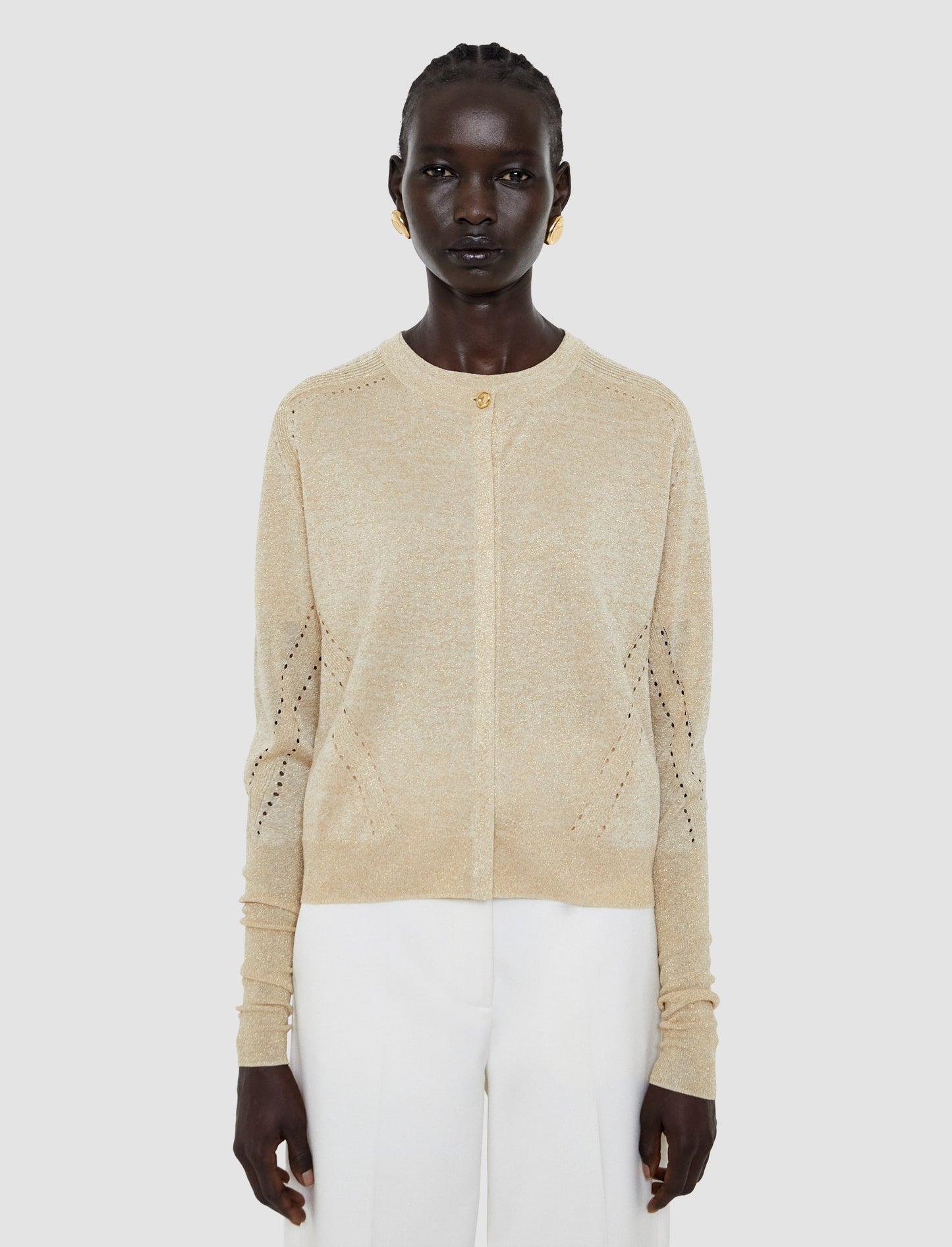 TASSE CARDI LUREX KNIT