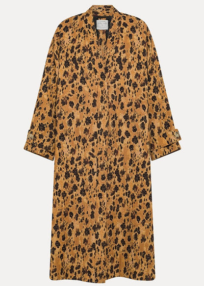 "LES FLEURS CAMOU" JACQUARD COAT