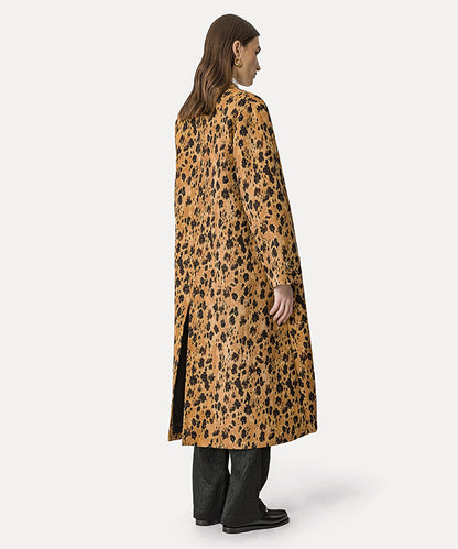 "LES FLEURS CAMOU" JACQUARD COAT