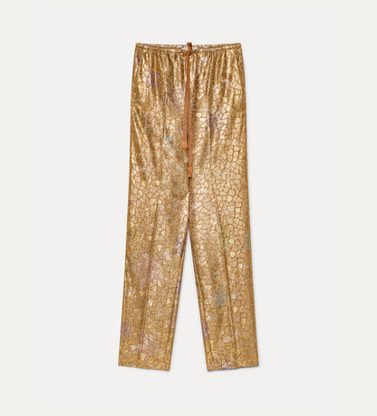 LES FOLIES CHINE LUREX JACQUARD PANTS