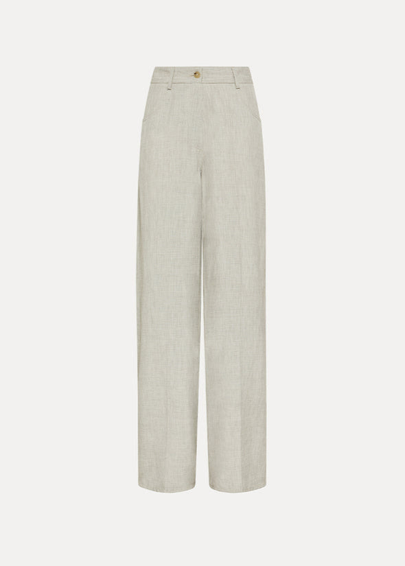 LINEN BLEND FIL A FIL 5 POCKET PANTS