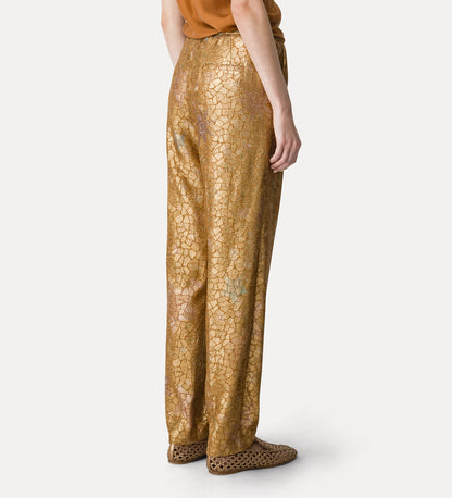 LES FOLIES CHINE LUREX JACQUARD PANTS