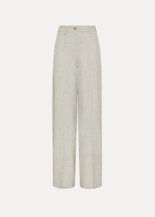LINEN BLEND FIL A FIL 5 POCKET PANTS