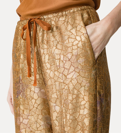 LES FOLIES CHINE LUREX JACQUARD PANTS