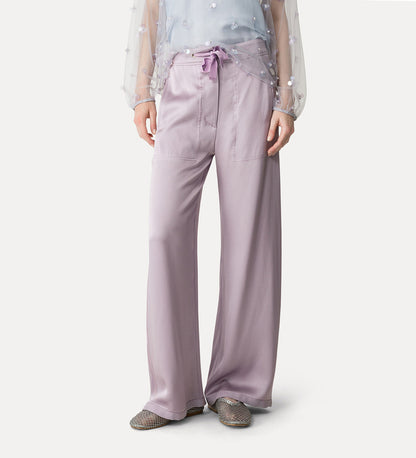 ENVERS SATIN CARGO TROUSERS