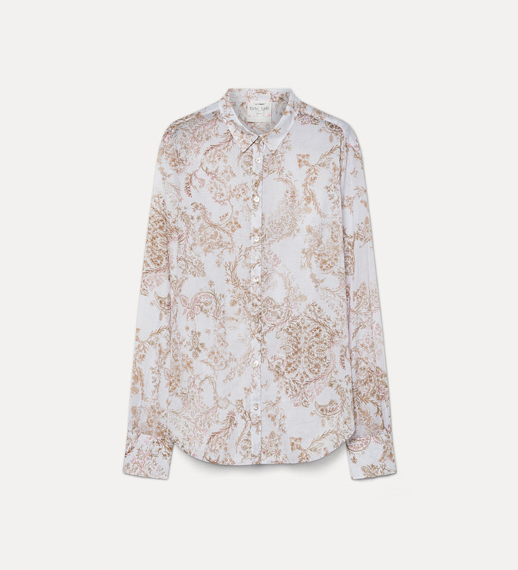 "FORGET ME NOT"  VOILE REGULAR SHIRT