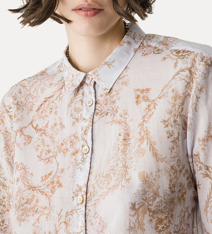 "FORGET ME NOT"  VOILE REGULAR SHIRT