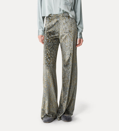 FLARED TROUSERS IN "EN RÊVE" FIL COUPÉ