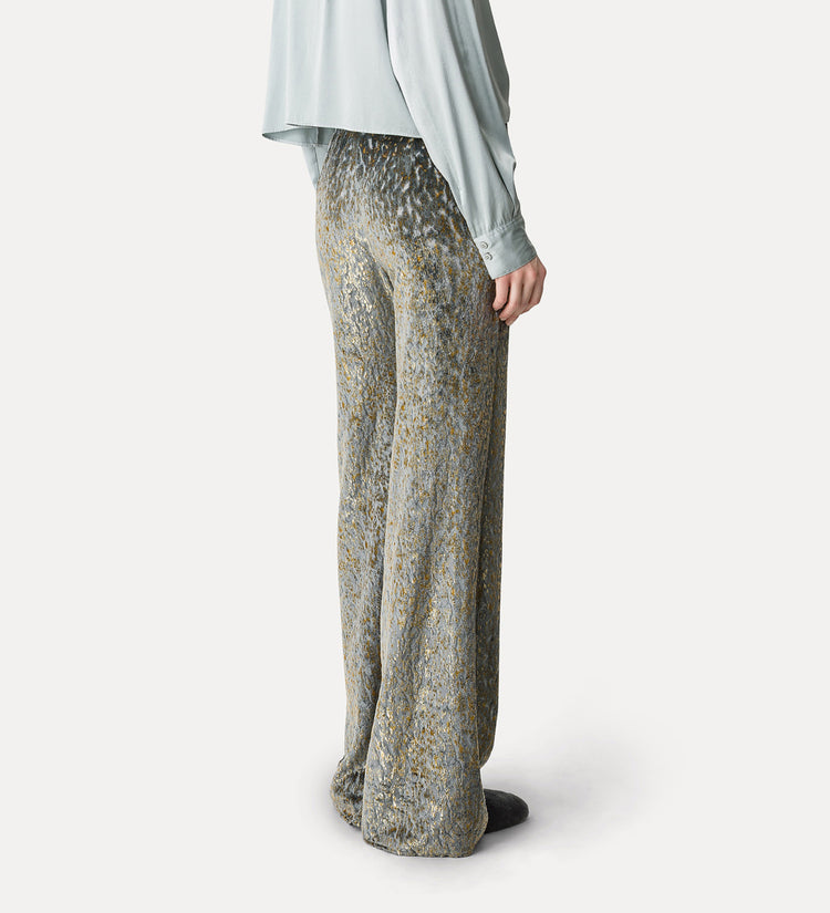 FLARED TROUSERS IN "EN RÊVE" FIL COUPÉ