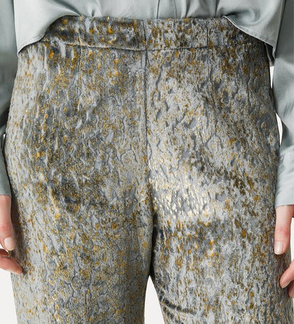 FLARED TROUSERS IN "EN RÊVE" FIL COUPÉ