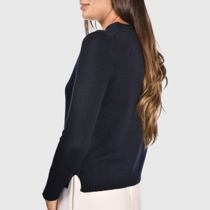 CASHMERE CARDIGAN - NAVY