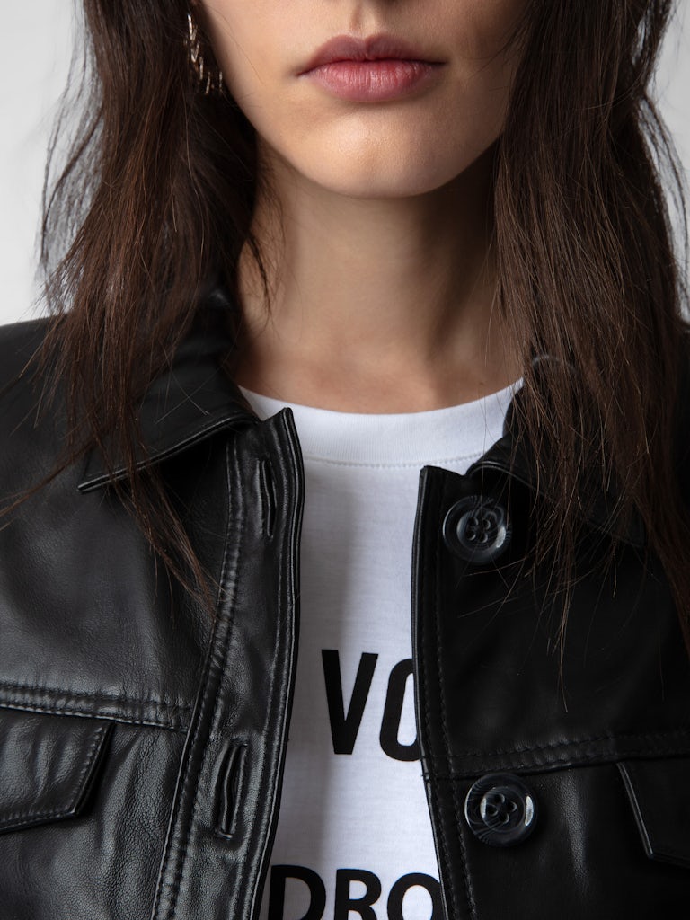 LIAM PERM LEATHER JACKET