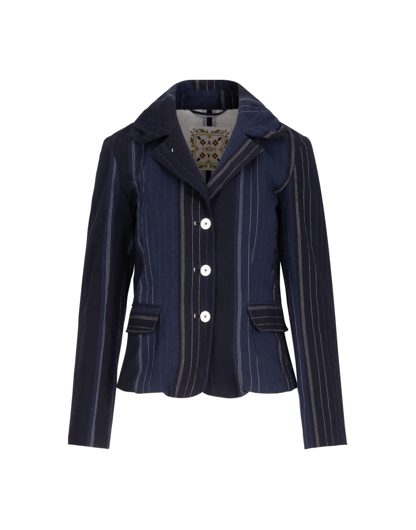 HEARSAY PINSTRIPE BLUE JACKET