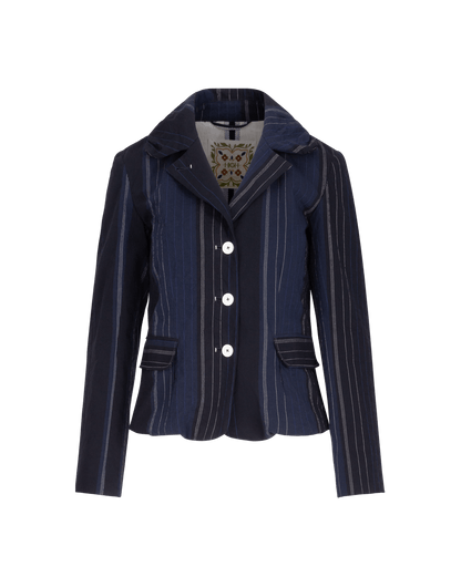 HEARSAY PINSTRIPE BLUE JACKET