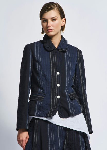 HEARSAY PINSTRIPE BLUE JACKET