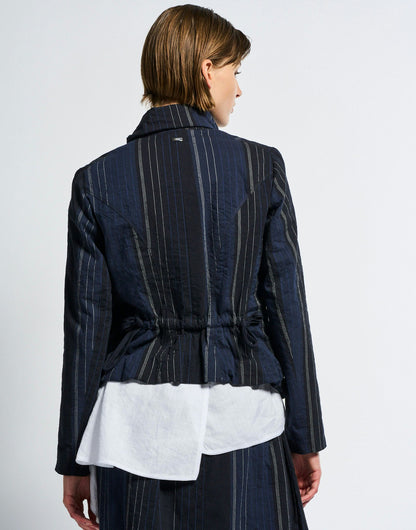 HEARSAY PINSTRIPE BLUE JACKET