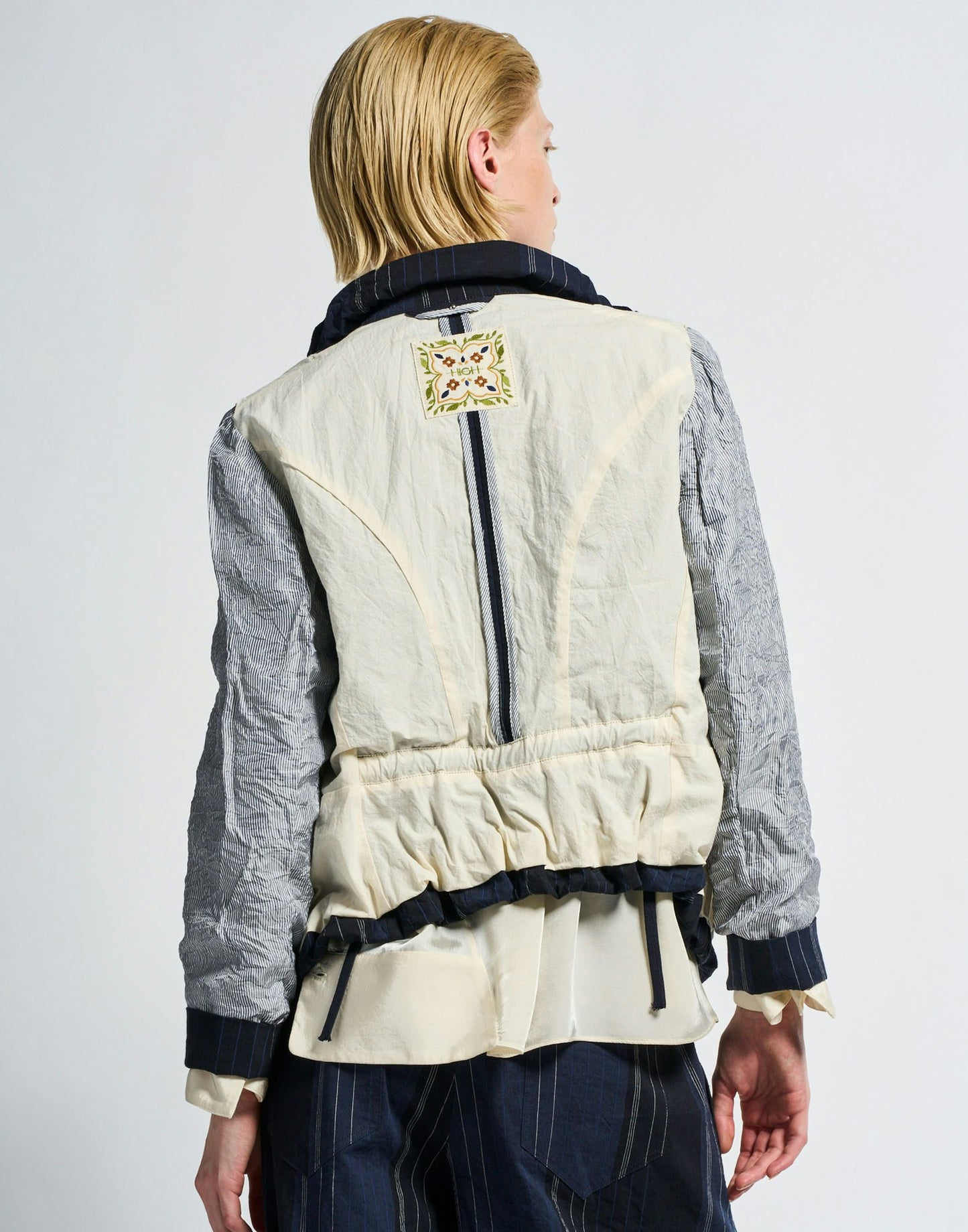 HEARSAY PINSTRIPE BLUE JACKET