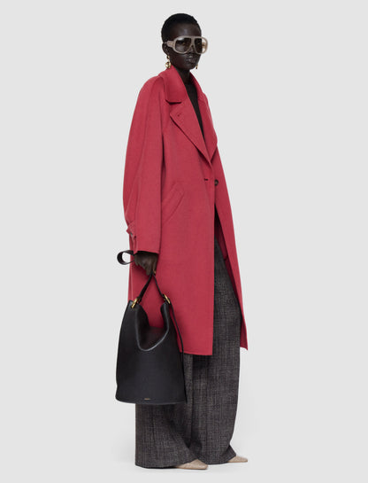 COCOA PEBBLE BUCKET BAG