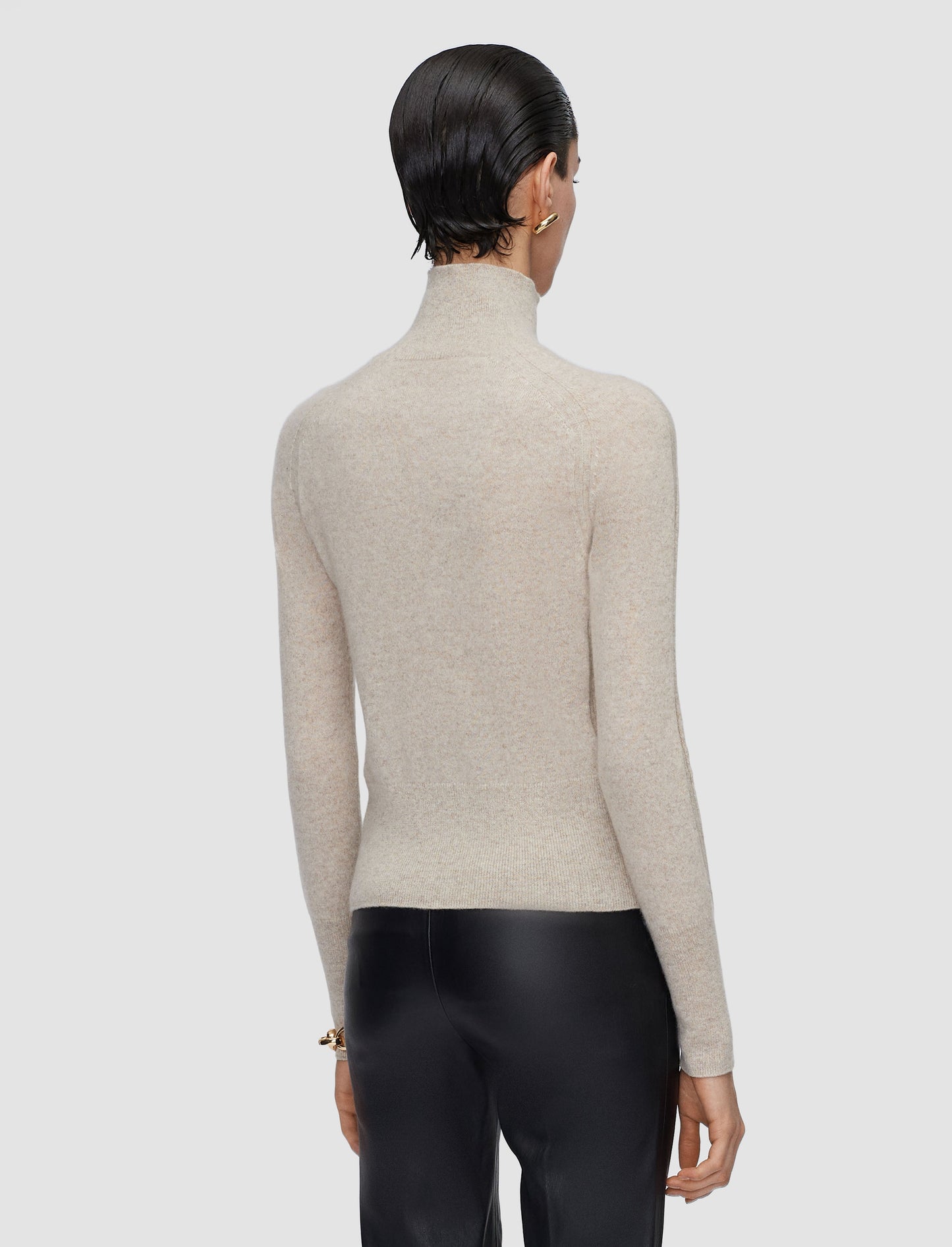 OXNA TURTLENECK LIGHT PURE CASHMERE POWDER