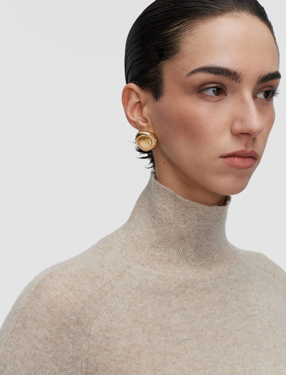 OXNA TURTLENECK LIGHT PURE CASHMERE POWDER
