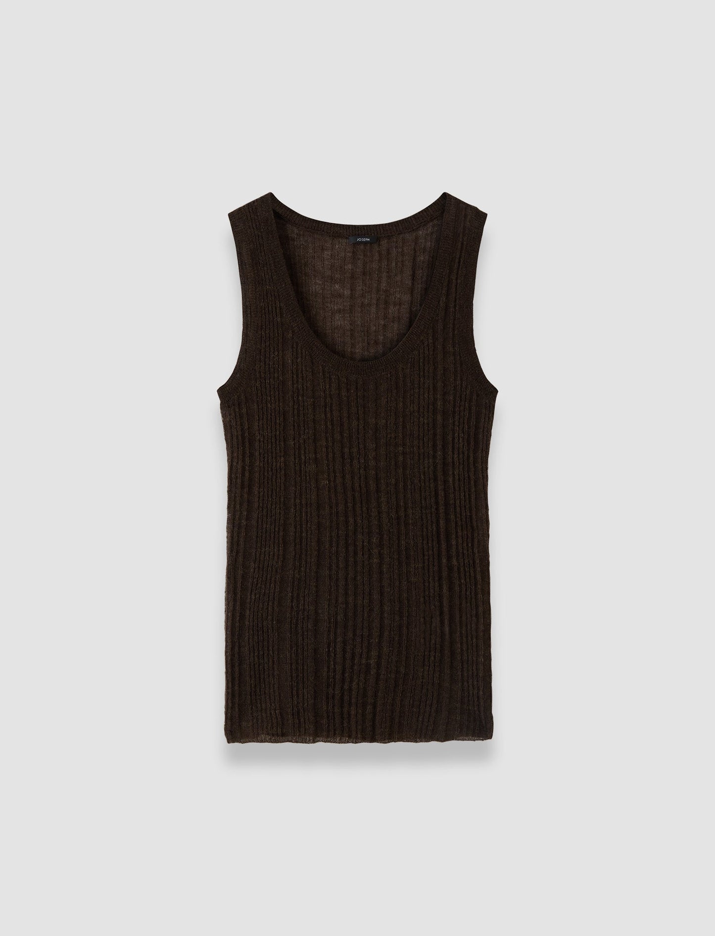 YCAZA TANK SHEER RIB COCOA