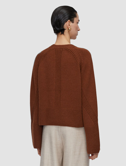 MAPLE TOP PURE CASHMERE CINNAMON