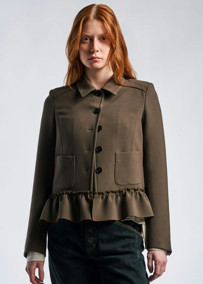 PORTRAIT BOXY JACKET W PEPLUM