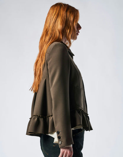 PORTRAIT BOXY JACKET W PEPLUM