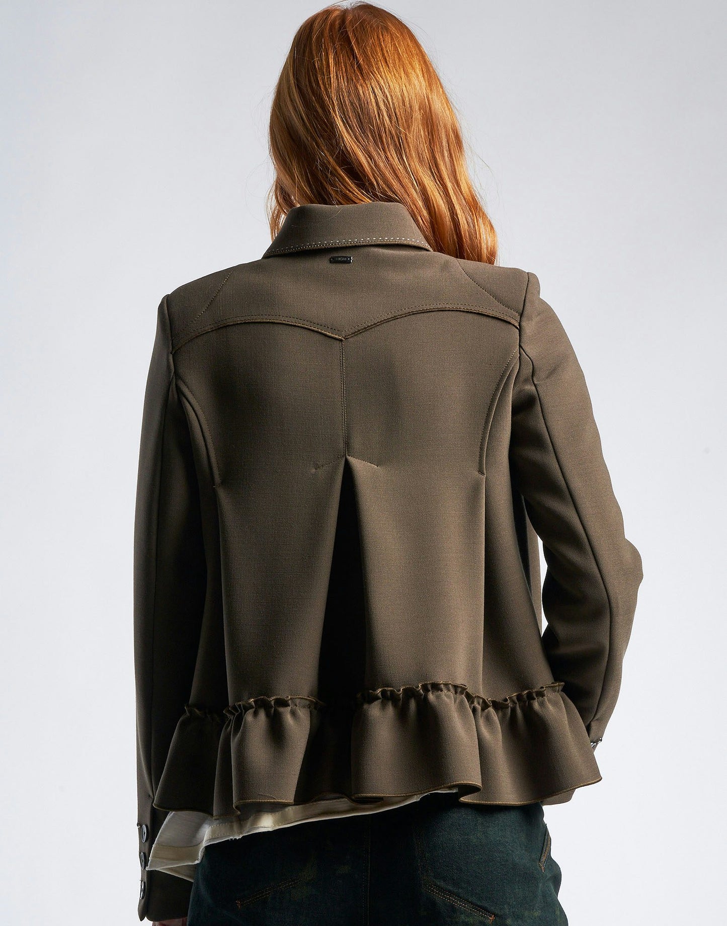 PORTRAIT BOXY JACKET W PEPLUM