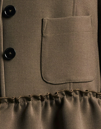 PORTRAIT BOXY JACKET W PEPLUM