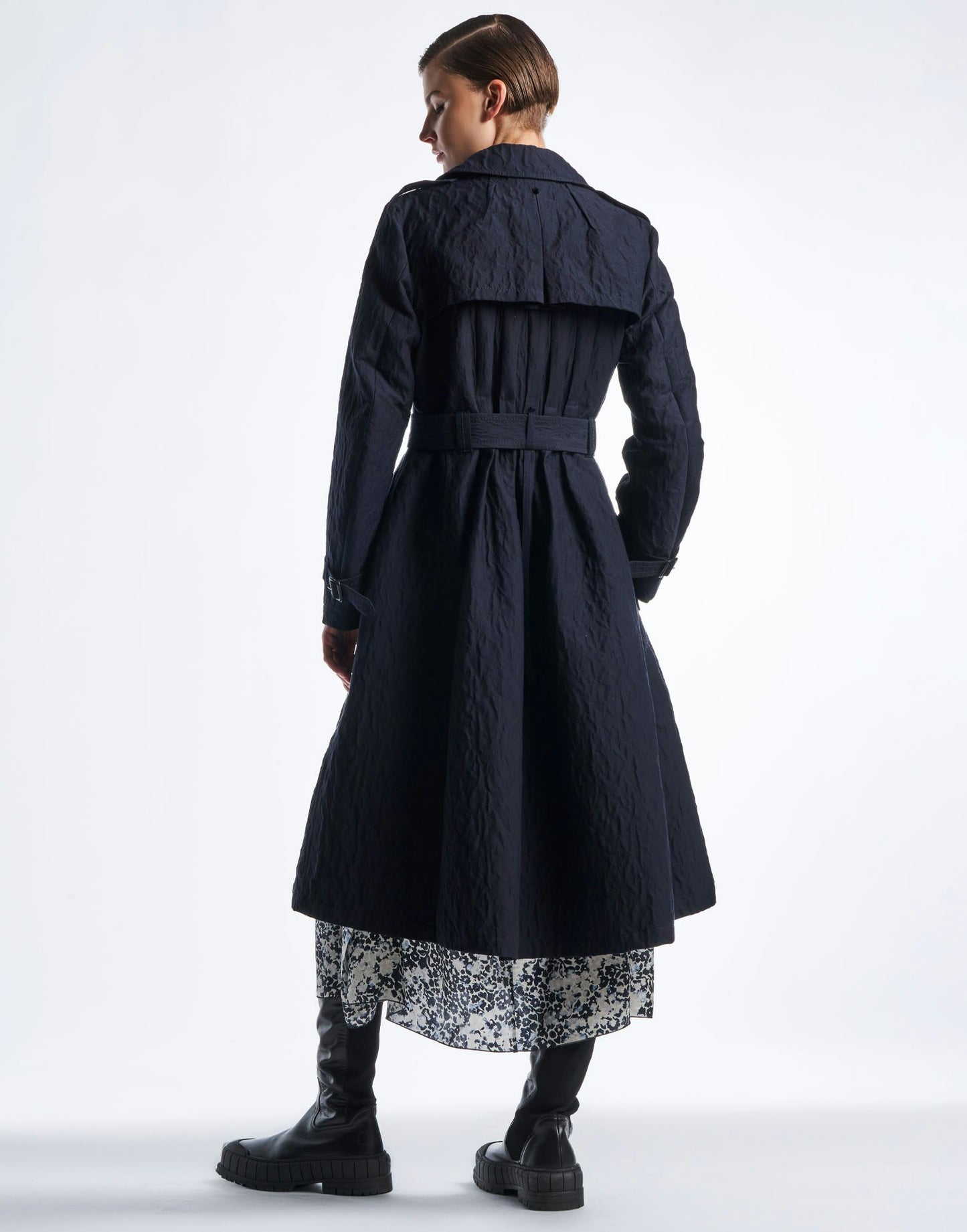 OPINION DOUBLE BREASTED FULL SKIRT COAT