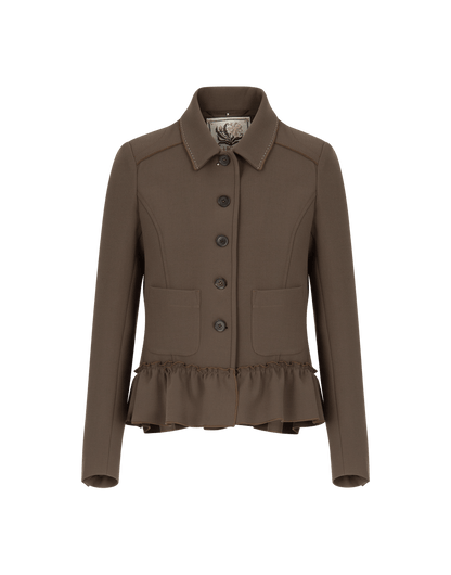 PORTRAIT BOXY JACKET W PEPLUM