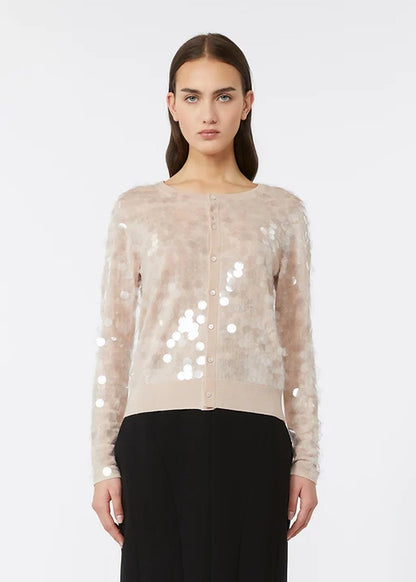 Necton Virgin Wool Cardigan In Pink by Max Mara - view 1