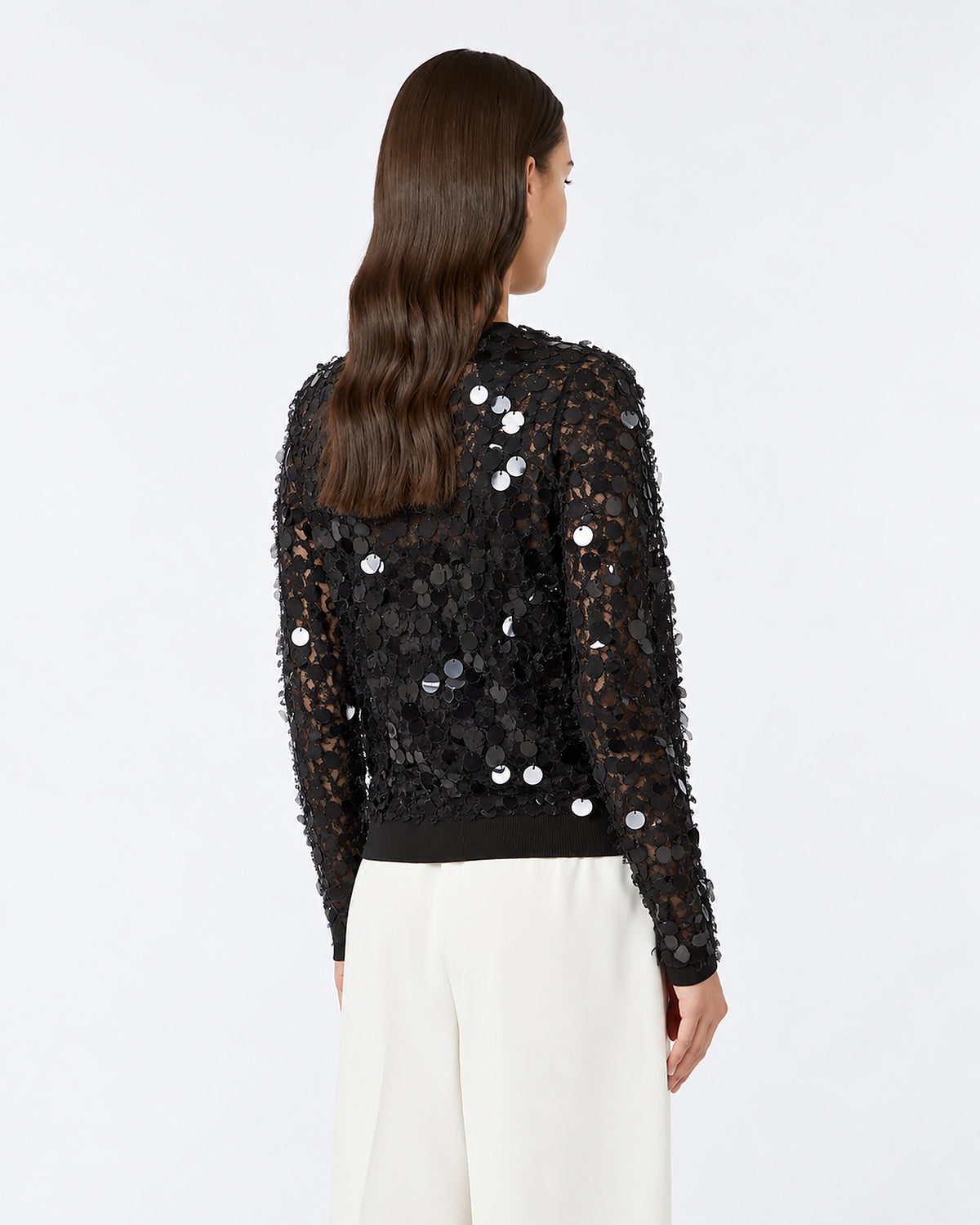 Necton Virgin Wool Cardigan In Black by Max Mara - view 2