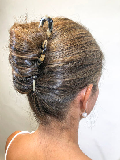 AMBER TORTOISESHELL HAIR PIN