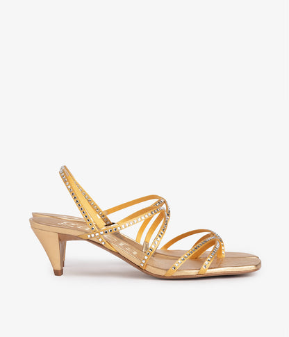 AILEN CRYSTAL 'PAVÉ' MIDI SANDAL