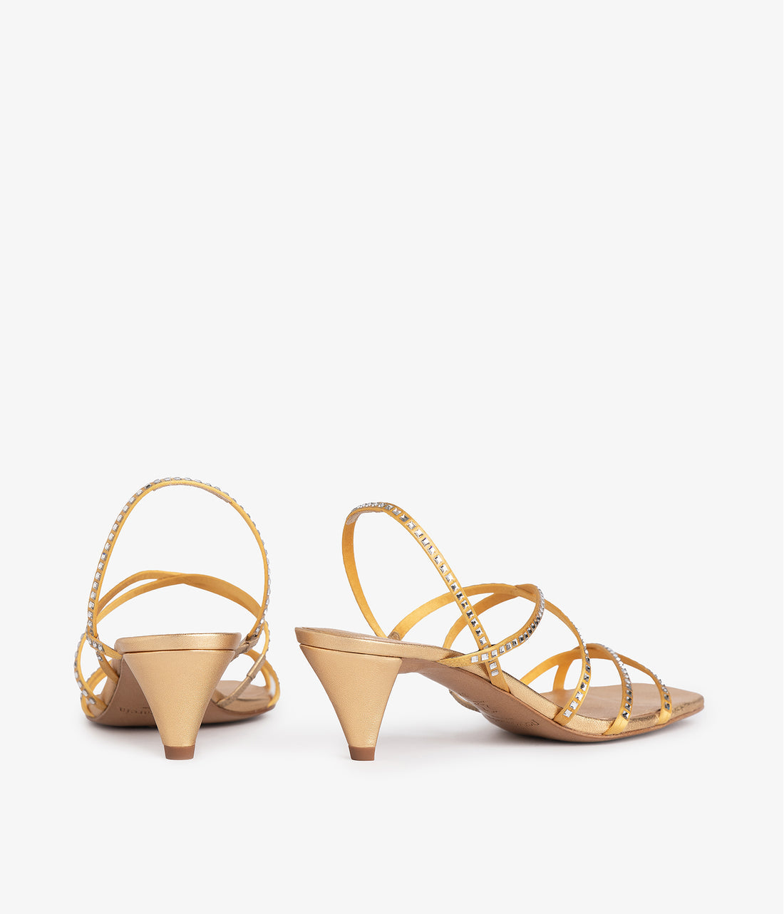 AILEN CRYSTAL 'PAVÉ' MIDI SANDAL