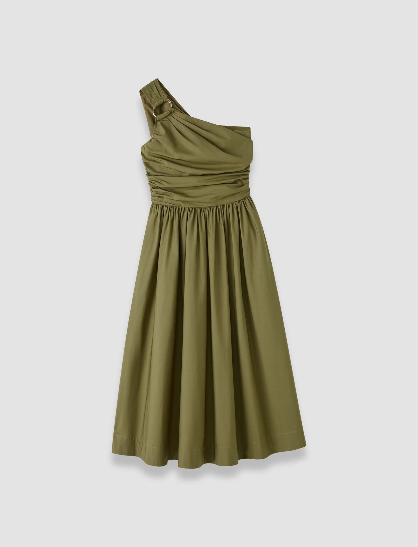 ROS ONE SHOULDER DRESS W MIDI SKIRT FIG LEAF