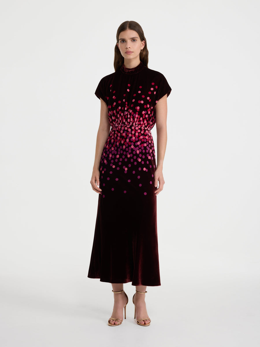 Fabienne-B Dress In Starlight Berry Plmt by SALONI - view 3