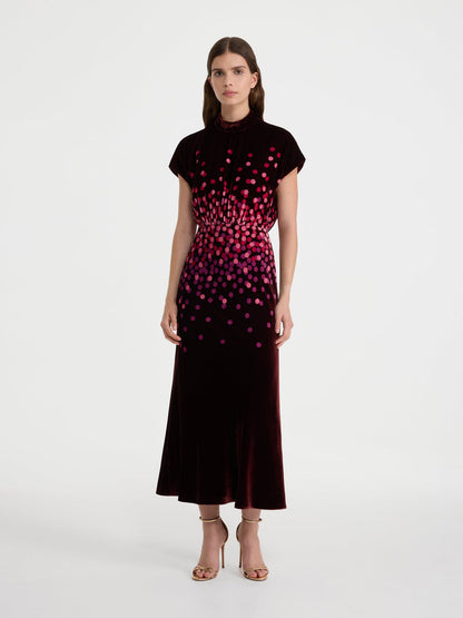 Fabienne-B Dress In Starlight Berry Plmt by SALONI - view 3