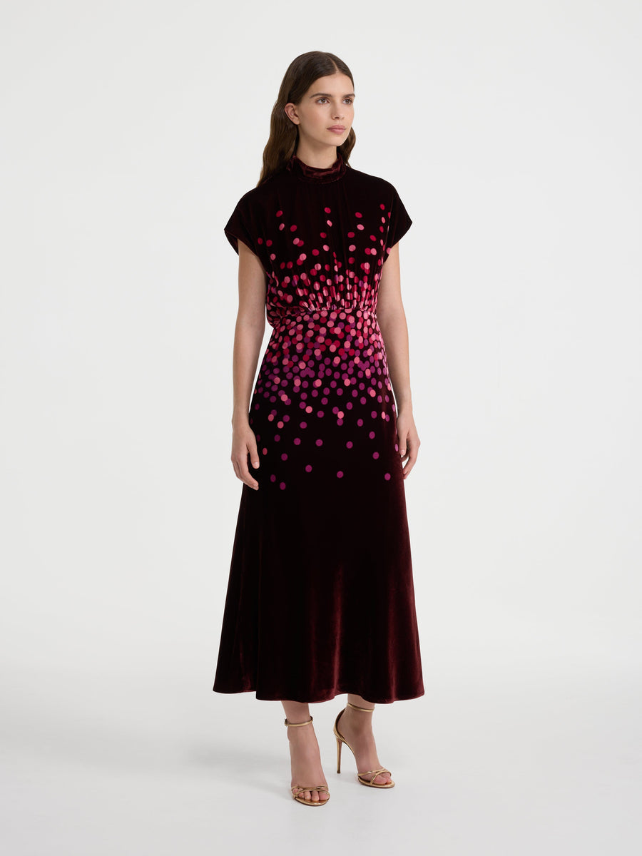 Fabienne-B Dress In Starlight Berry Plmt by SALONI - view 1