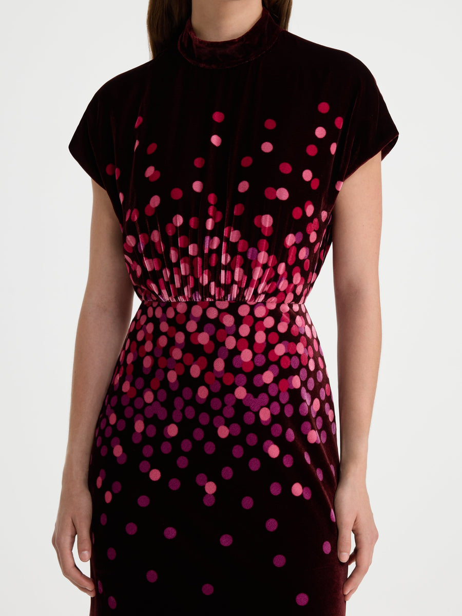 Fabienne-B Dress In Starlight Berry Plmt by SALONI - view 4