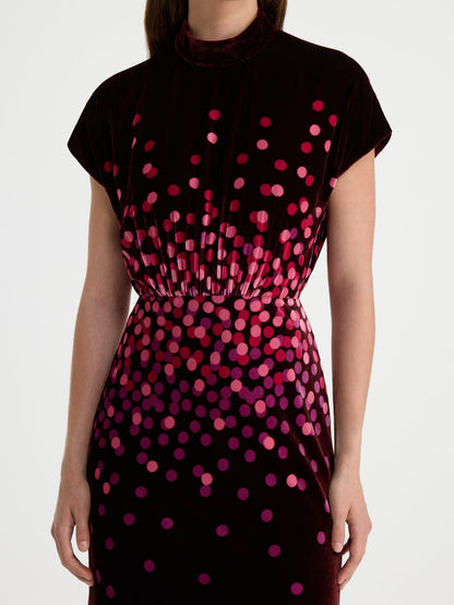 Fabienne-B Dress In Starlight Berry Plmt by SALONI - view 4