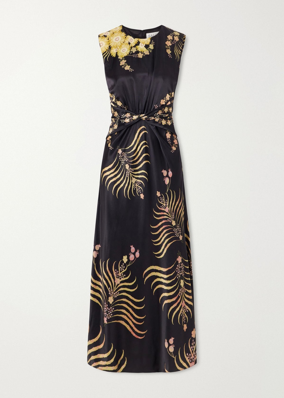 Gwen Dress In Golden Palm Plmt by SALONI - view 1