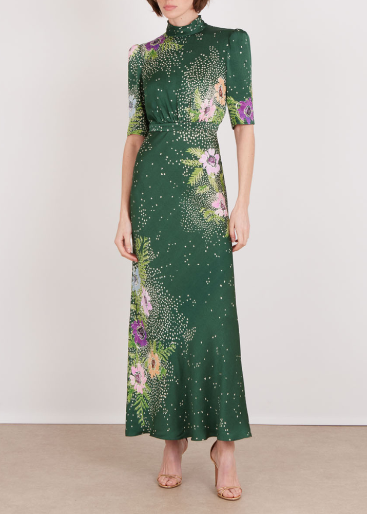 Adele-B Dress In Silva Scatter Plmt by SALONI - view 1